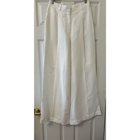 COS TAILORED LINEN-BLEND PANTS